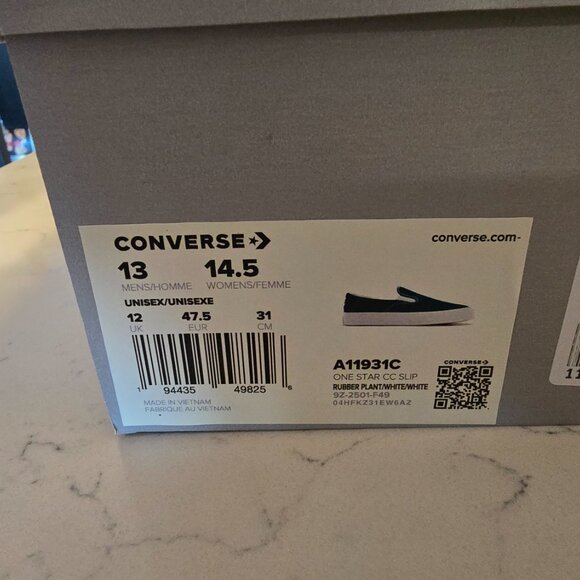 Converse Memory Foam One Star CC Pro Slip On Shoes (A11931C) Green Mens 13 NEW - Picture 10 of 14